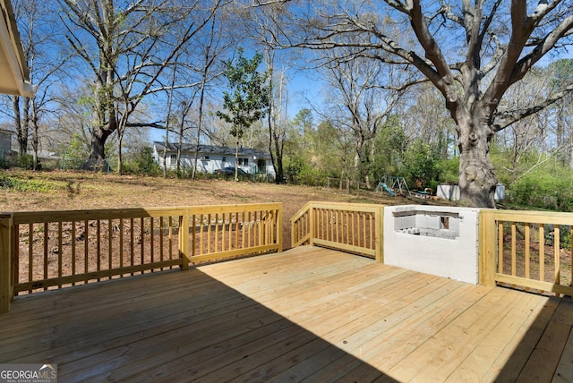 2215 Gordon Cir SE, Smyrna, GA 30080 - view of wooden terrace