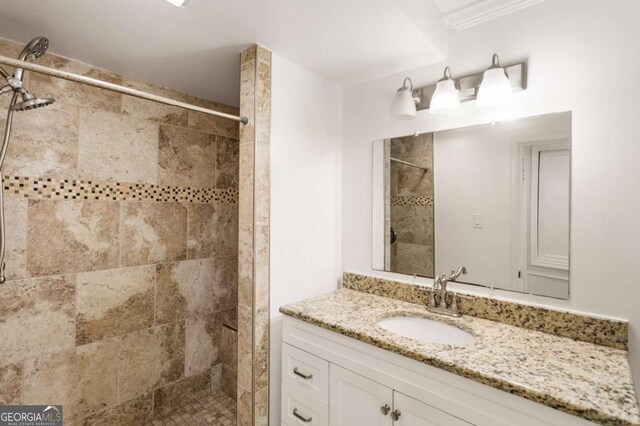 3556 Finch Rd SW, Powder Springs, GA 30127 - bathroom featuring a stall shower and vanity