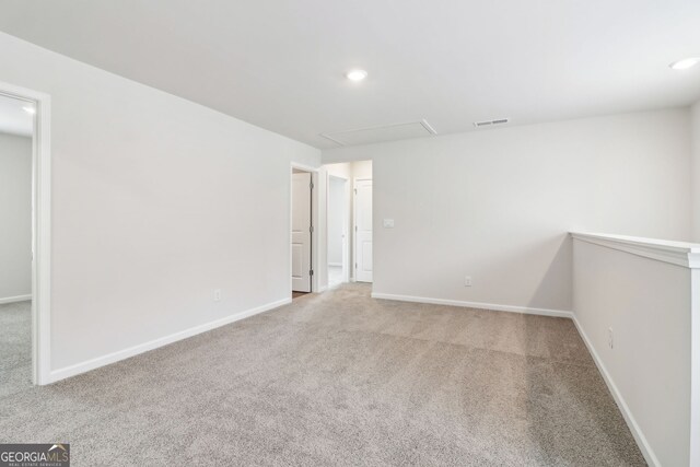 2762 Aralynn Way, College Park, GA 30337 - carpeted empty room featuring attic access, baseboards, visible vents, and recessed lighting
