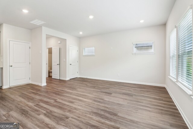2762 Aralynn Way, College Park, GA 30337 - empty room featuring recessed lighting, baseboards, and wood finished floors