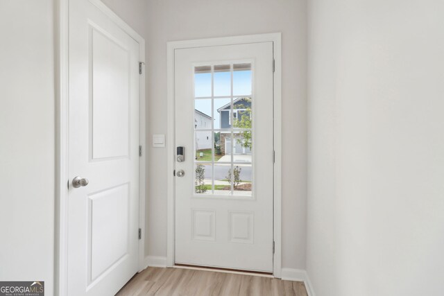 2764 Aralynn Way, College Park, GA 30337 - entryway with light wood-style flooring and baseboards