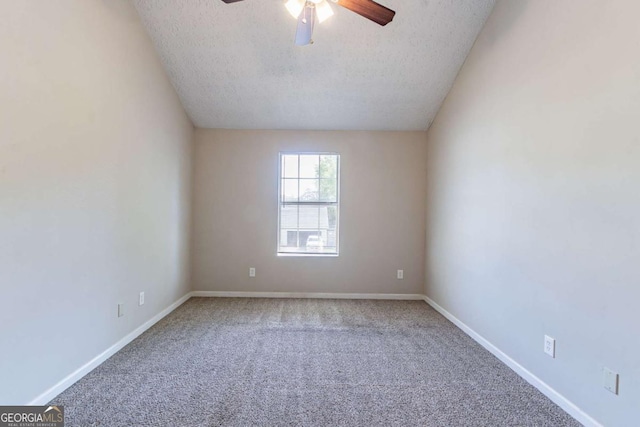 805 Old Rocky Rd, Atlanta, GA 30349 - carpeted empty room with ceiling fan, baseboards, and a textured ceiling
