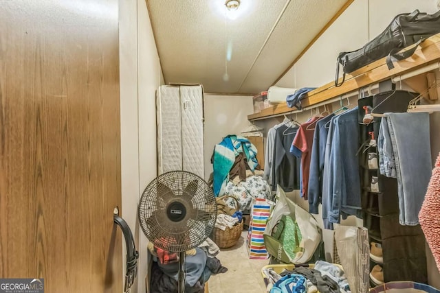 view of storage room