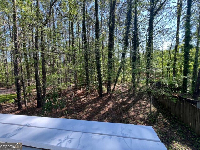 3861 Spring Meadow Dr, Acworth, GA 30101 - view of yard featuring a wooded view