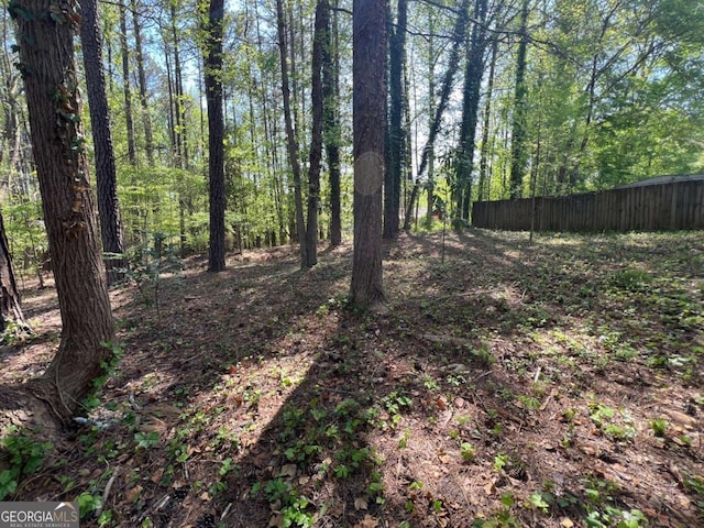 view of local wilderness featuring a wooded view
