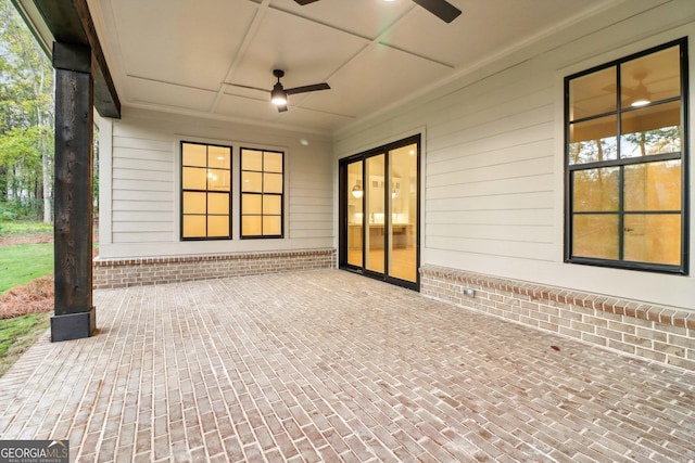 117 Wildwood Dr, Eatonton, GA 31024 - view of patio featuring ceiling fan