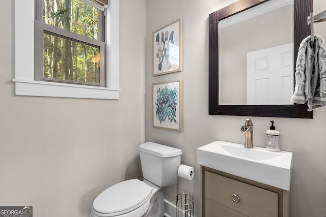 738 Saint Charles Ave NE, Atlanta, GA 30306 - half bathroom with toilet and vanity