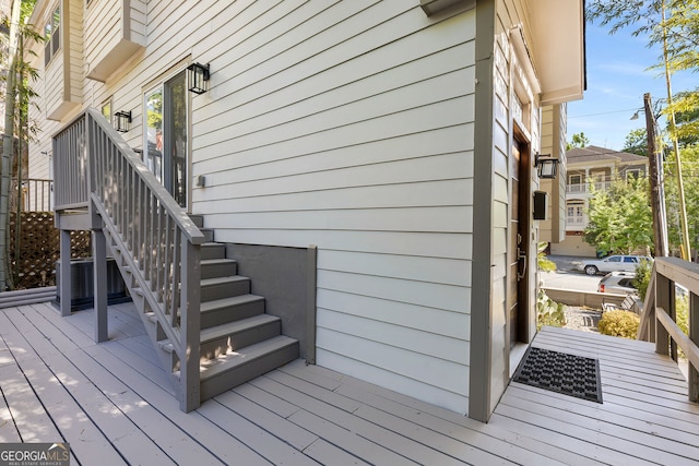 738 Saint Charles Ave NE, Atlanta, GA 30306 - wooden deck with stairs