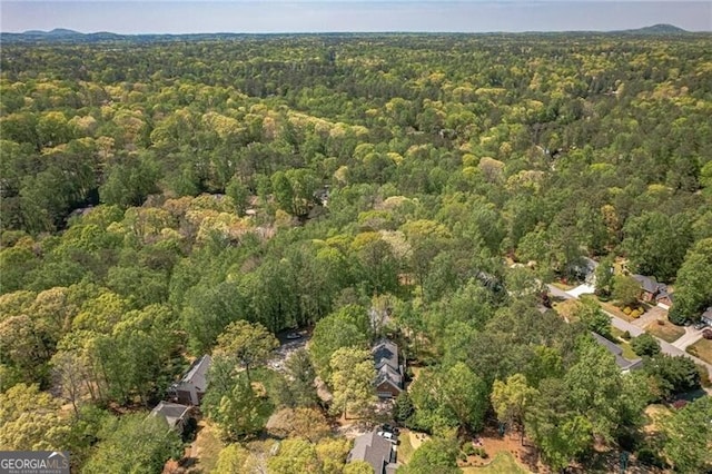 5251 Amberbrook Ct, Marietta, GA 30068 - birds eye view of property featuring a wooded view