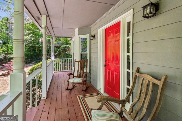 5876 Bridgemont Pl NW, Acworth, GA 30101 - exterior space with a porch