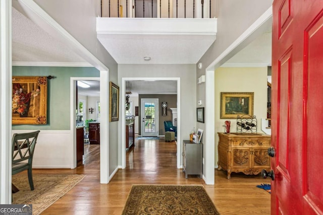5876 Bridgemont Pl NW, Acworth, GA 30101 - entrance foyer featuring wood finished floors and baseboards
