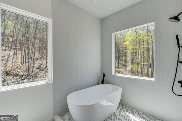 631 Bent Grass, Clayton, GA 30525 - bathroom featuring a freestanding tub