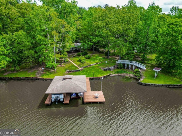 82 Dogwood Ct, Sparta, GA 31087 - birds eye view of property with a water view