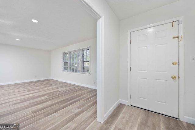 6101 River Rd Apt 20, Columbus, GA 31904 - entryway with recessed lighting, baseboards, and light wood-style flooring