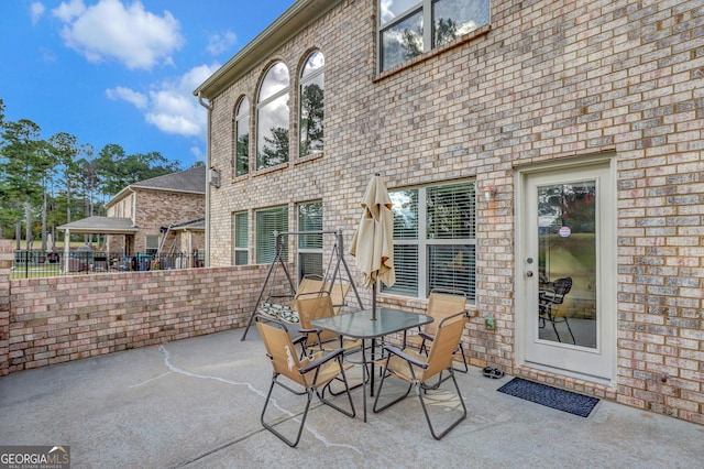 view of patio / terrace with outdoor dining area