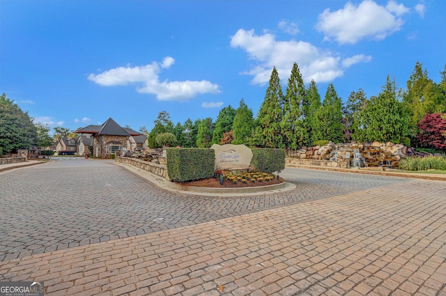 surrounding community with a gazebo