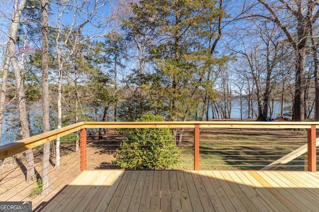160 Keese Ln, Fair Play, SC 29643 - wooden terrace featuring a water view