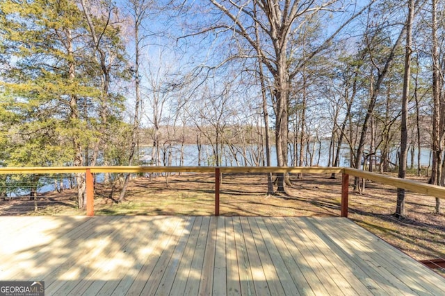 160 Keese Ln, Fair Play, SC 29643 - wooden terrace featuring a water view