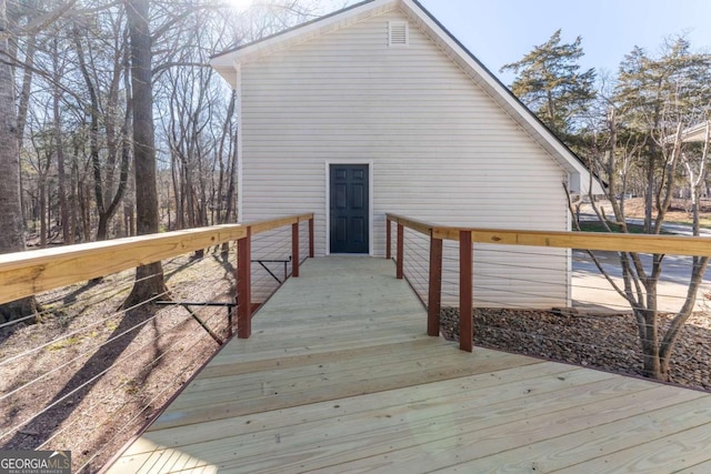160 Keese Ln, Fair Play, SC 29643 - view of wooden deck