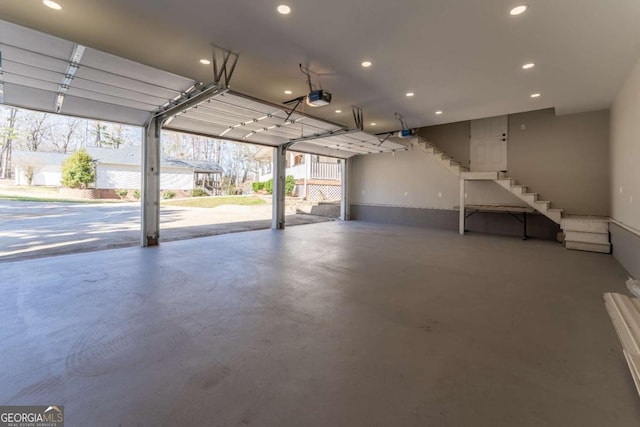 160 Keese Ln, Fair Play, SC 29643 - garage featuring recessed lighting and a garage door opener