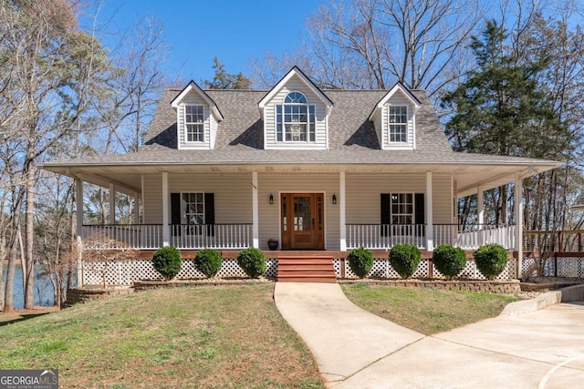 160 Keese Ln, Fair Play, SC 29643 - farmhouse-style home featuring a porch, a shingled roof, and a front yard