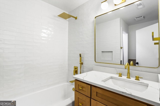 800 Kiowa Dr NE, Marietta, GA 30060 - bathroom with vanity and shower / washtub combination
