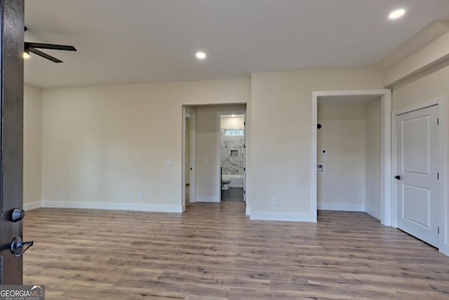 162 Forest Canopy Way, Clayton, GA 30525 - interior space featuring recessed lighting, baseboards, and wood finished floors