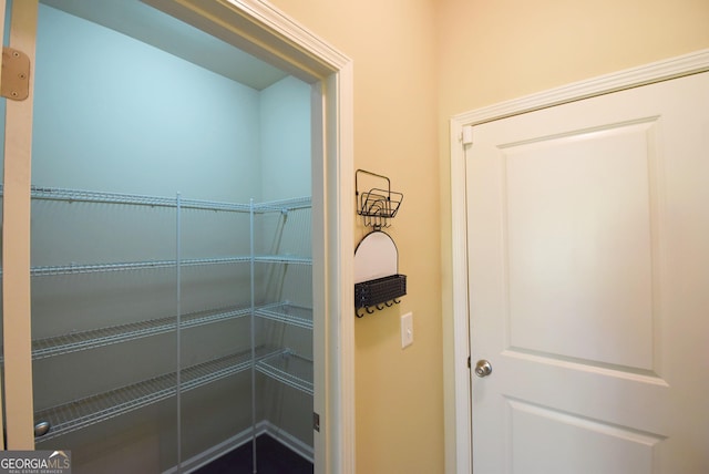 view of storage area