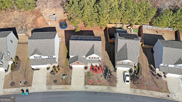 drone / aerial view featuring a residential view