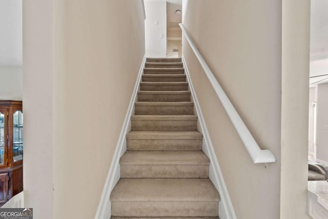 view of stairs