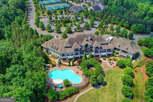 drone / aerial view
