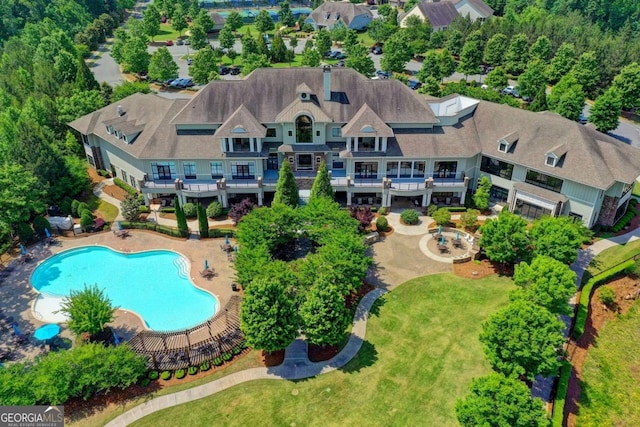 drone / aerial view