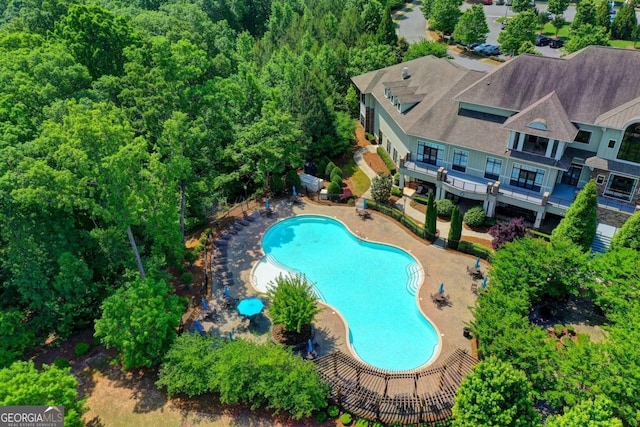 drone / aerial view
