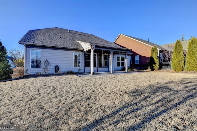 back of property featuring a patio area
