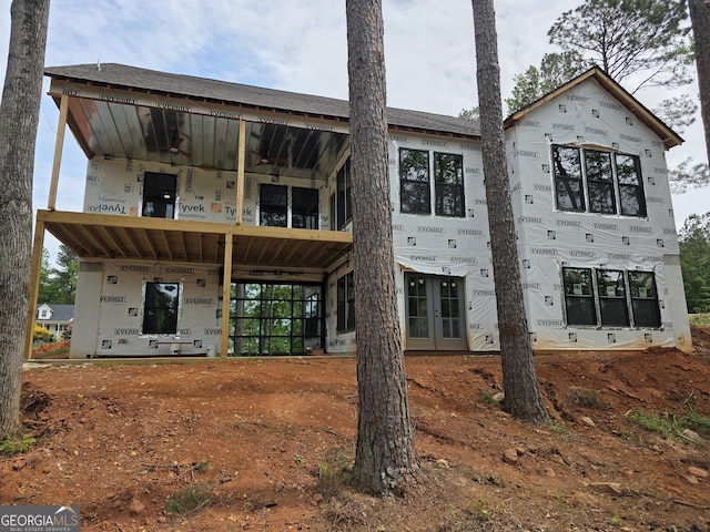 211 Lake Chase Dr N, Griffin, GA 30224 - back of house featuring french doors