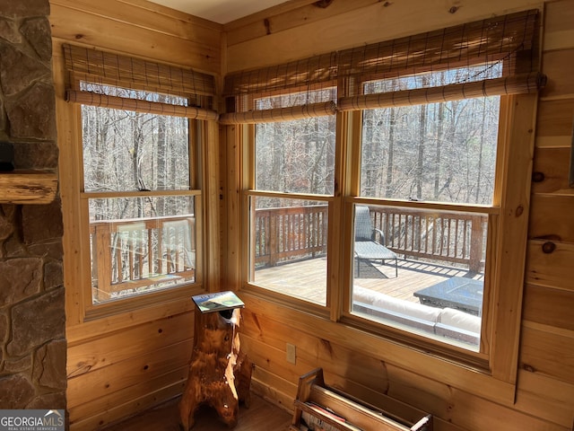 sunroom with a wealth of natural light