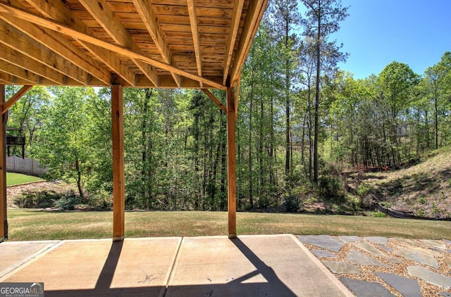 17 Ivy Stone Ct SE, Cartersville, GA 30120 - view of patio / terrace with a view of trees
