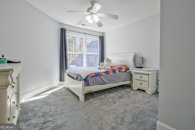 671 Ellison Rd, Tyrone, GA 30290 - bedroom featuring carpet and ceiling fan