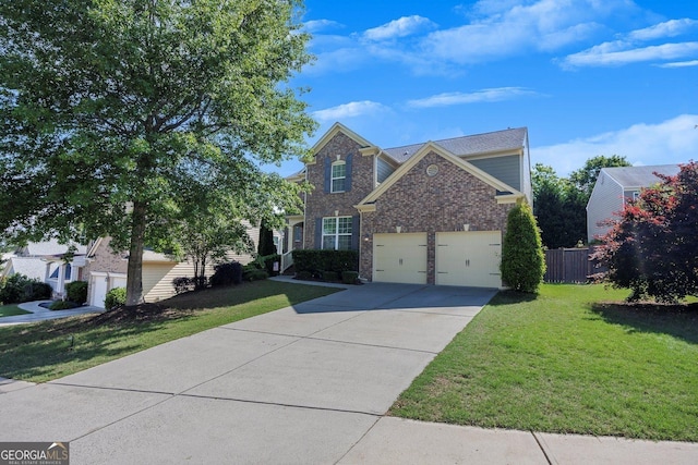 213 Roseman Way, Woodstock, GA 30188 - traditional home featuring driveway, brick siding, and a garage