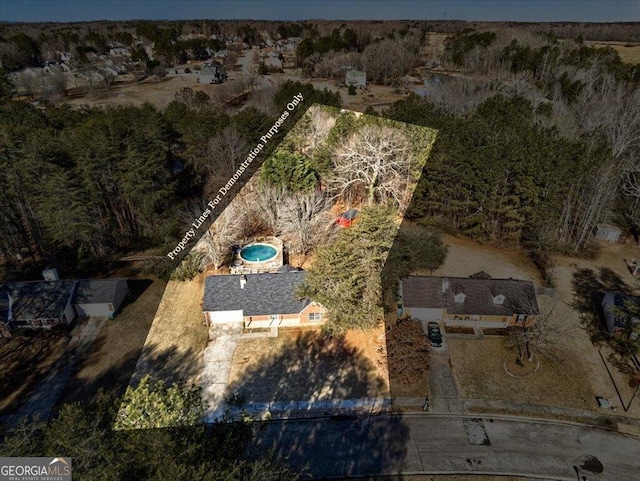 drone / aerial view