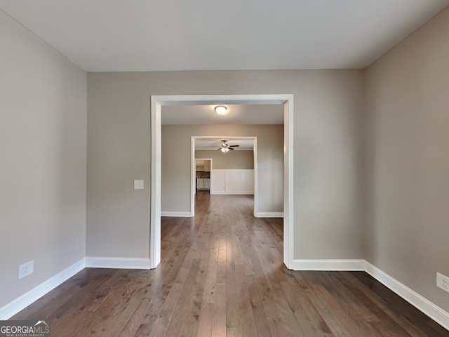 1820 Cobblefield Cir, Dacula, GA 30019 - hall featuring wood-type flooring and baseboards