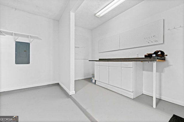 interior space featuring electric panel