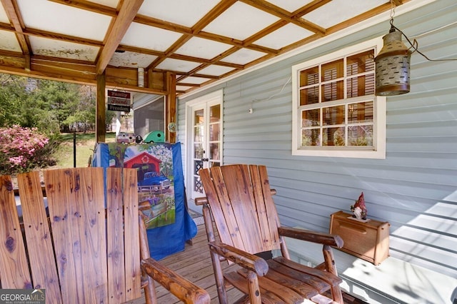 329 Ed King Rd, Blairsville, GA 30512 - deck featuring french doors
