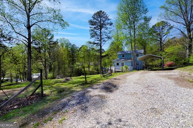329 Ed King Rd, Blairsville, GA 30512 - view of front of house featuring a carport and gravel driveway