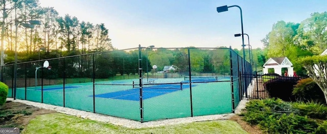 7675 Lanier View Rdg, Cumming, GA 30041 - view of tennis court