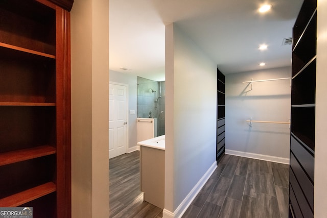 5 Gibson Rd, Newnan, GA 30263 - spacious closet featuring dark wood-style floors