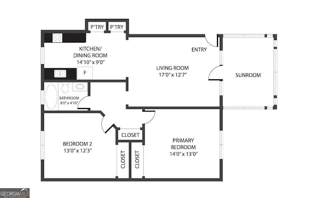 55 Delmont Dr NE Unit D1, Atlanta, GA 30305 - view of floor plan / room layout