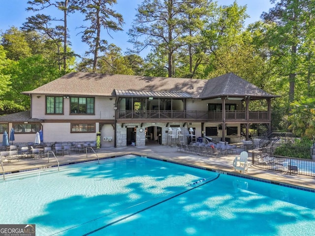 55 Delmont Dr NE Unit D1, Atlanta, GA 30305 - community pool featuring a patio area