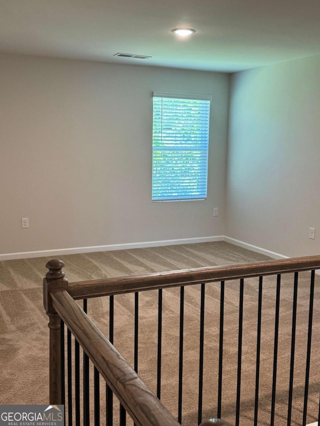 124 Shenandoah Ln, Lagrange, GA 30241 - staircase featuring visible vents, carpet flooring, and baseboards