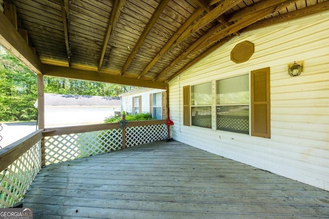 view of wooden terrace